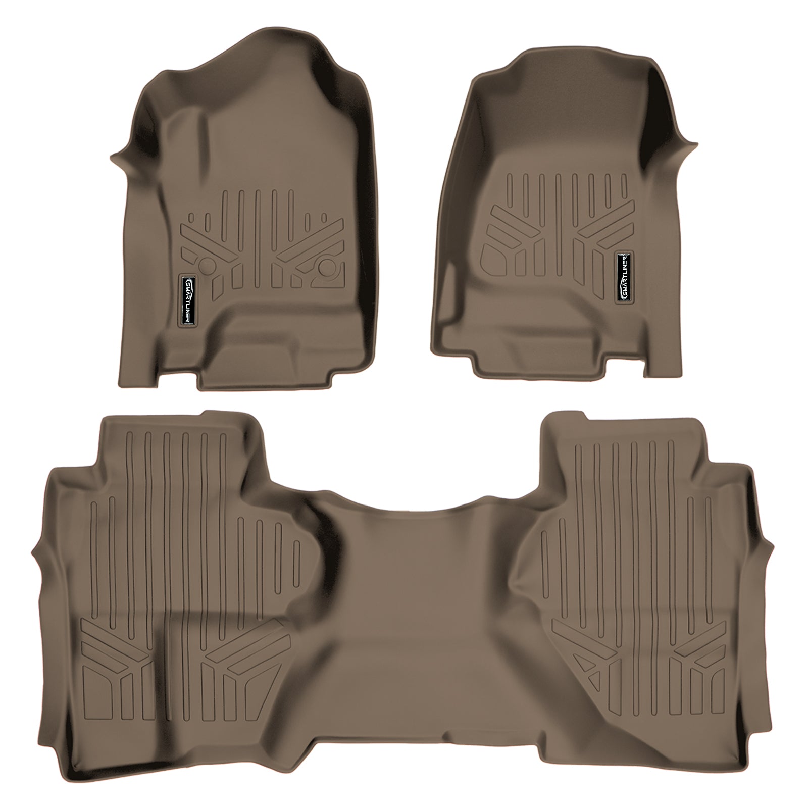 SMARTLINER Custom Fit Floor Liners For Double Cab 2019 Chevy Silverado 1500 LD (No OTH)