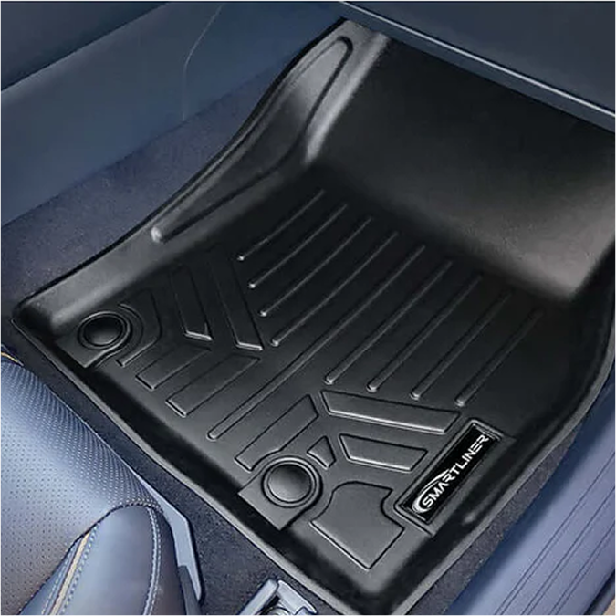 SMARTLINER floor liner close-up in vehicle