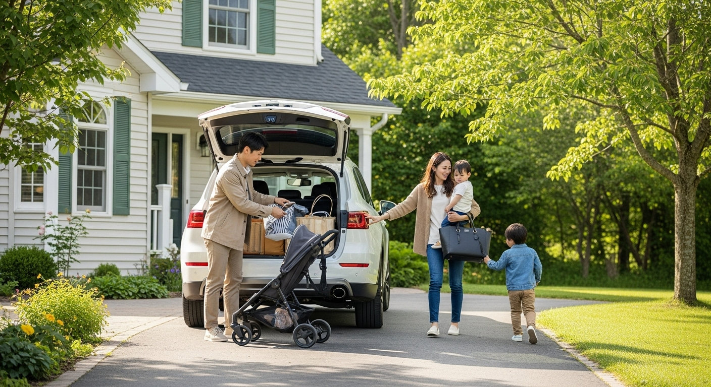 Image of a suv with a custom fit mat